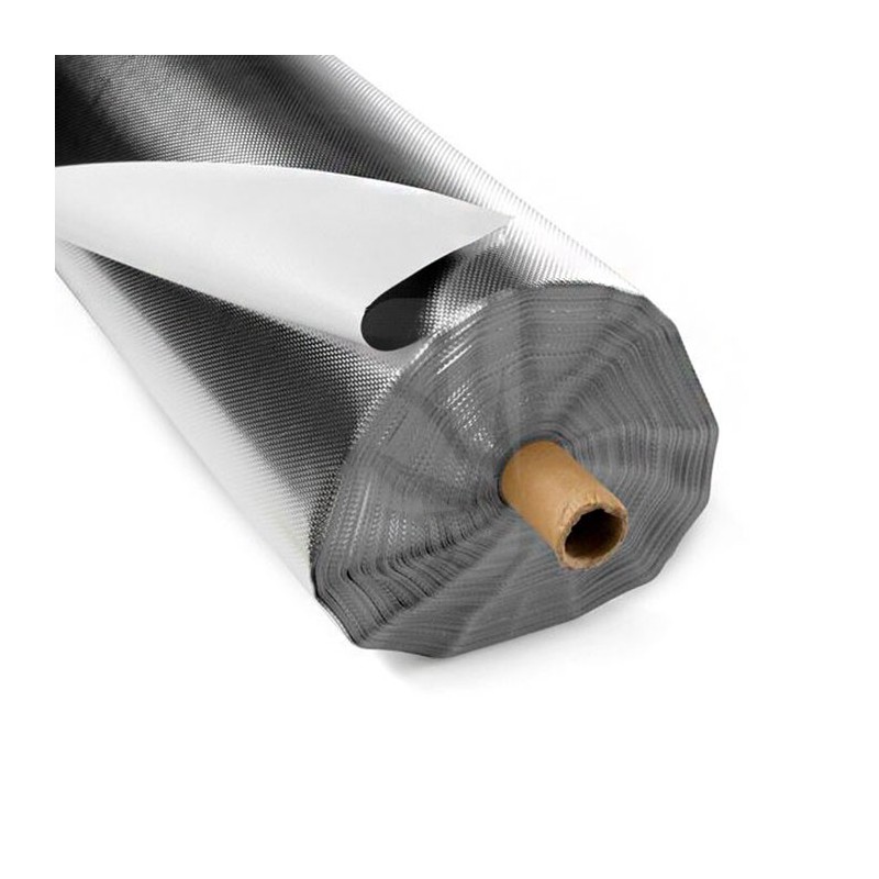 Plástico Mylar diamante/blanco Lightite 1.25m x 100m x 125µm Plástico Mylar diamante/blanco Lightite 1.25m x 100m x 125µm