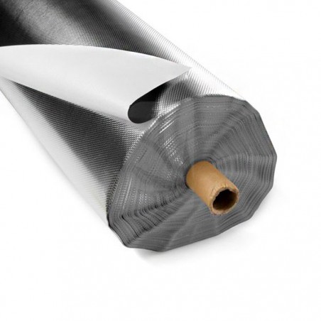 Plastico mylar 10 ml diamante/blanco lightite 1.25m x 100m x 125µm