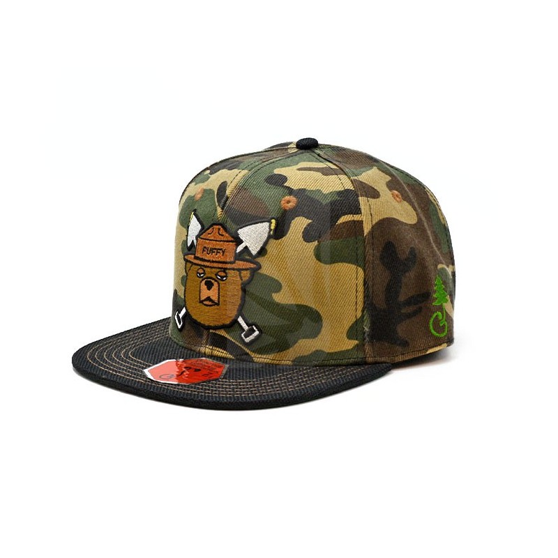 Hemp Cap – Puffy The Bear Camo