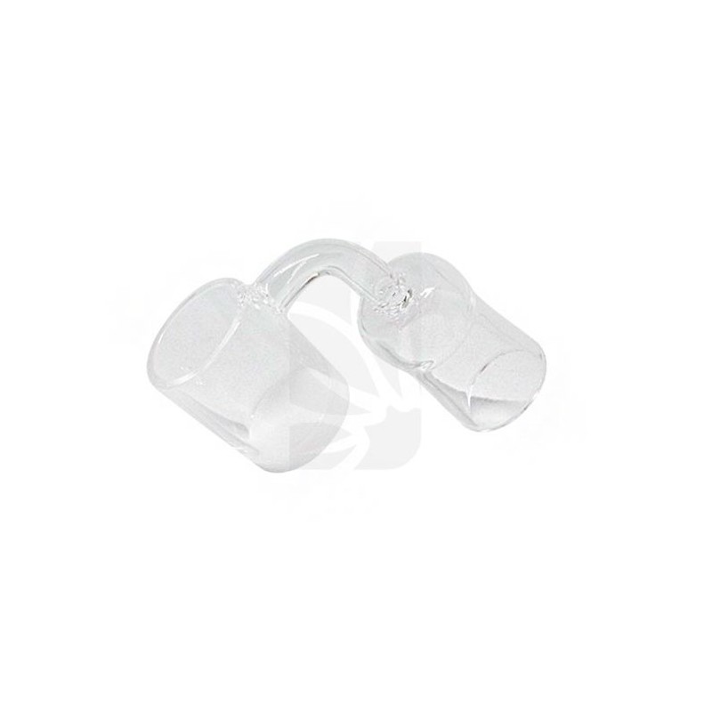 Banger Hembra de Base Blanca Cuarzo Plano 19 mm. Banger Hembra de Base Blanca Cuarzo Plano 19 mm.