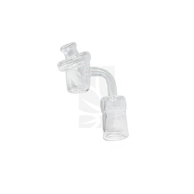 Quartz Banger with Airflow Glass Cap Female 19 mm