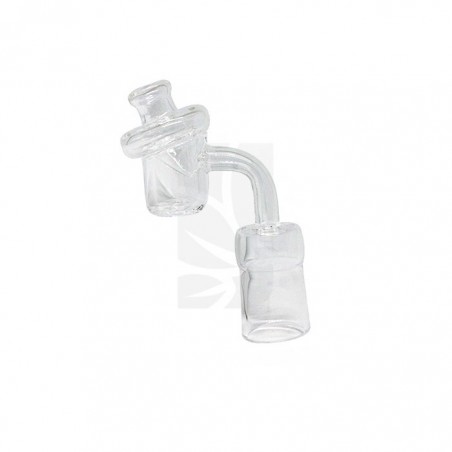 Quartz Banger with Female Airflow Crystal Stopper 19 mm.
