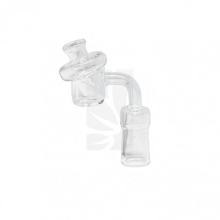 14mm female quartz banger with airflow glass lid ✅ BONGS