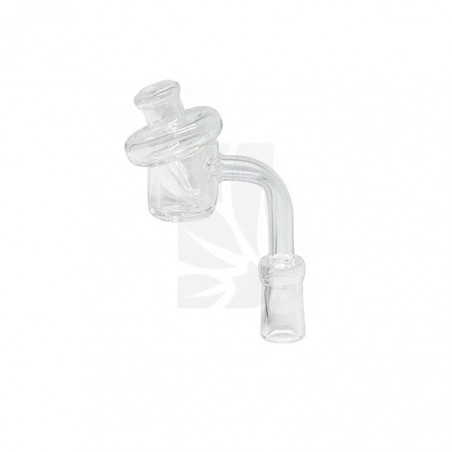 Banger de cuarzo hembra de 10 mm con tapa de vidrio Airflow