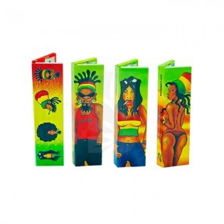 Papeles de Liar Rasta Collection King Size Slim con Tips de Snail