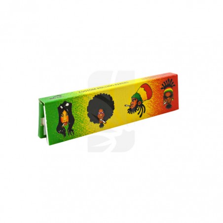 Papeles de Liar Rasta Collection King Size Slim con Tips de Snail
