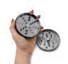 GRINDER CON IMAN 2 PARTES GRIS (89 MM)