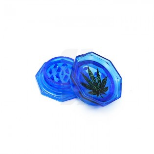 Grinder Azul de Plastico de Leaf de 2 Partes