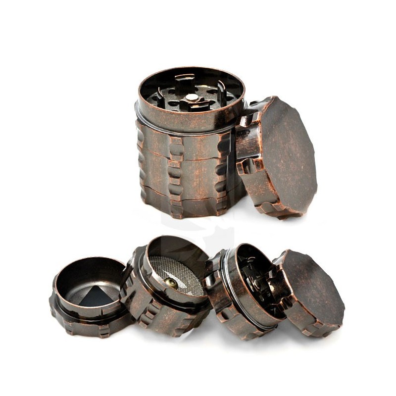 Aged Copper CNC Grinder – 4 Parts