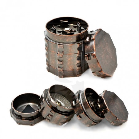 4-Part CNC Grinder in Aged Copper ⚡ BUY