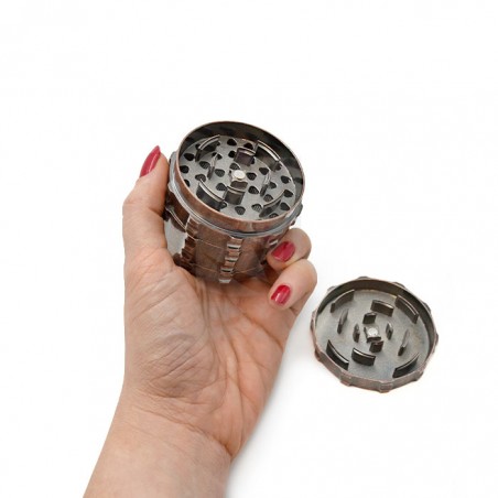 Triturador CNC Cobre Envelhecido 63 mm – 4 Partes