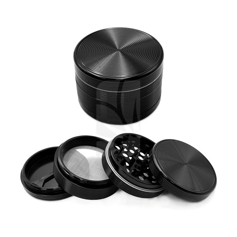 Ripple Black Grinder 4 Parts 62 mm