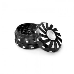 Grinder 3 part Atomic Premium Spinner Negro
