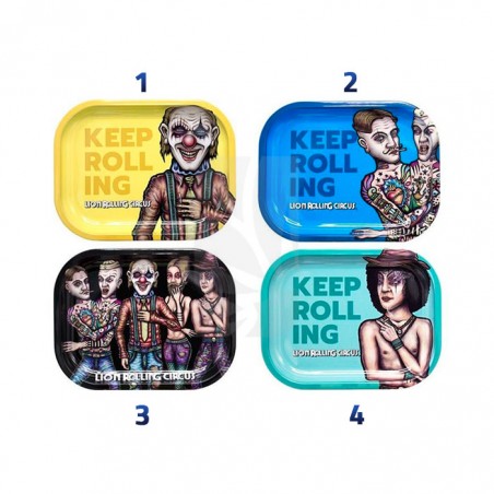 Small Lion Rolling Metal Tray