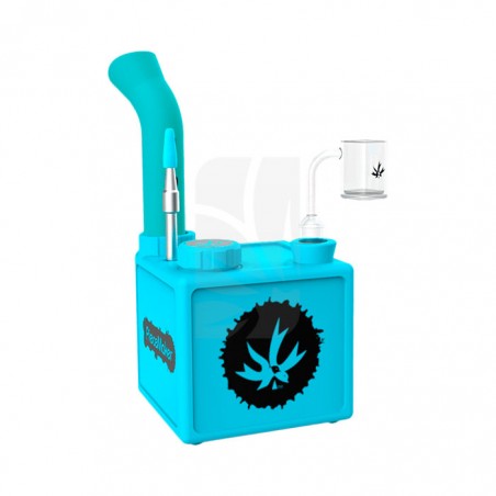 Comprar Bong KUBE Indy Glow de Silicona - Azul barato