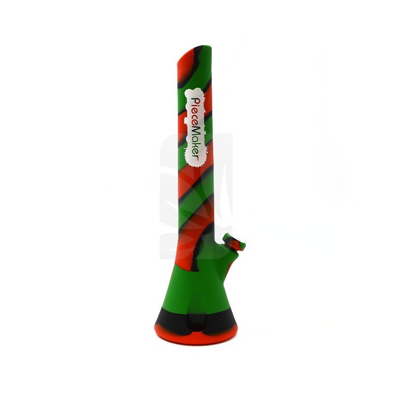 Bong de silicona Kirby - Verde/Negro/rojo