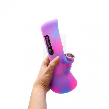 Bong de Silicone Kali Kotton Kandy Azul/Rosa