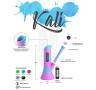 Bong de silicona Kali Kotton Kandy Azul/Rosa