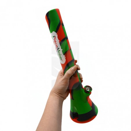 Bong de silicona Kirby - Verde/Negro/rojo