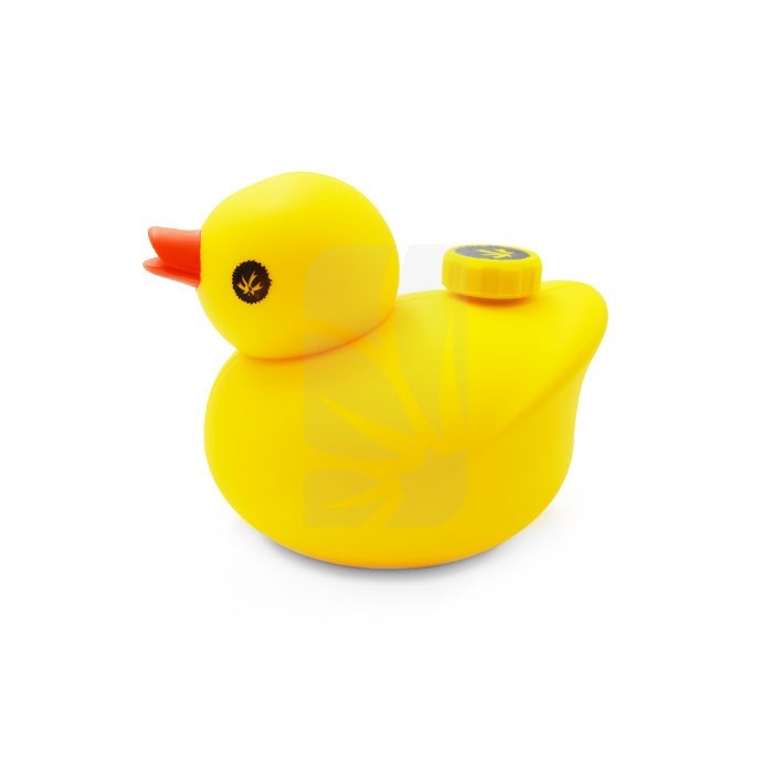 Kwack Silikonpfeife/-Bong Gelbe Ente