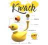 Kwack Silikonpfeife/-Bong Gelbe Ente