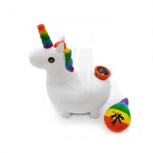 Unicorn Rainbow Silicone Pipe / Bong 🌈 PieceMaker
