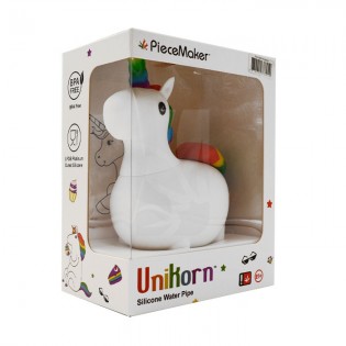 Unicorn Rainbow Silicone Pipe / Bong 🌈 PieceMaker