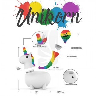 Pipa/Bong Silicona Unikorn Rainbow