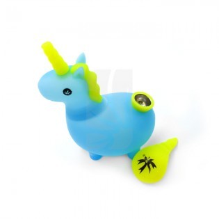 Blue Unicorn Silicone Pipe / Bong 🦄 Unikorn