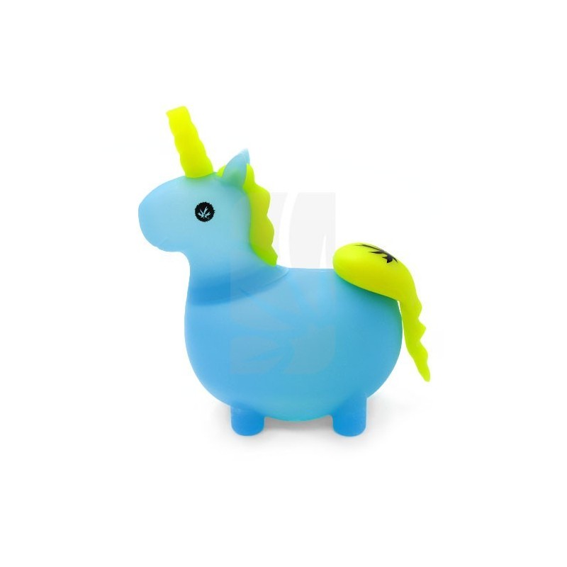 Cachimbo/Bong de Silicone Unikorn Azul