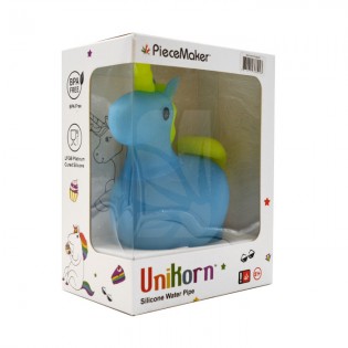 Original Pipa / Bong Unikorn Azul de Silicona para regalar