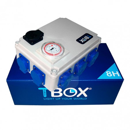 Temporisateur TEMPOBOX 8 x 600 W AVEC Prise chauffe-eau