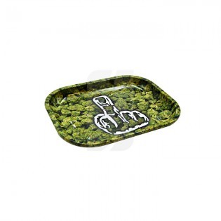 Buds Middle Finger Rolling Tray Small 18 x 14 cm
