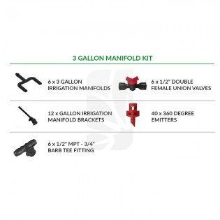 Kit Irrigation 1.2-3 gal (6 pieces) ⭐ Irrigation systems