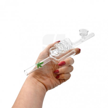 Pipa de Vidro Espiral 24 cm