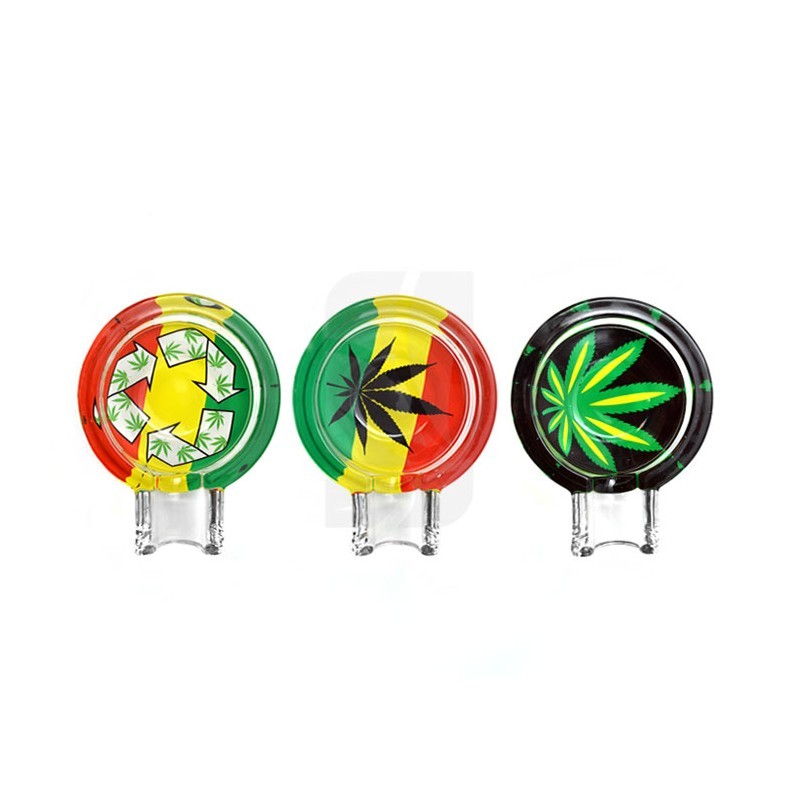 Cenicero Cristal Hojas Weed Cenicero Cristal Hojas Weed