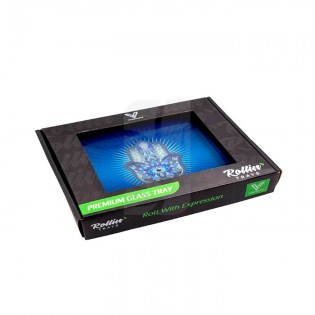 Small Hamsa Blue Glass Tray