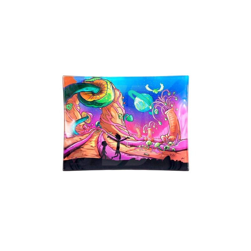 Vassoio per Rollare in Vetro V-Syndicate Dimensional Shift Piccolo Vassoio per Rollare in Vetro V-Syndicate Dimensional Shift Piccolo