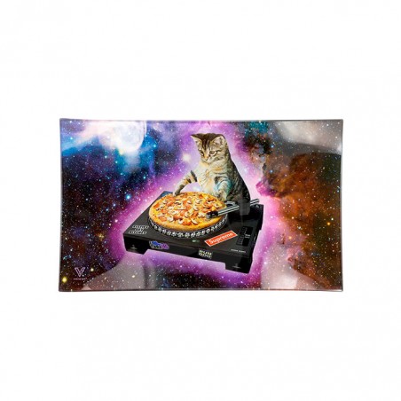 DJ Cat Large Tempered Glass Rolling Tray ✨
