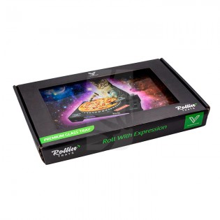 DJ Cat Large Tempered Glass Rolling Tray ✨