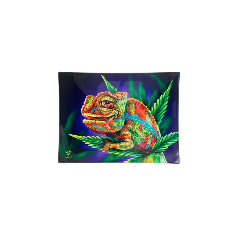 Bandeja de cristal Stoned Chameleon Pequeña Bandeja de cristal Stoned Chameleon Pequeña