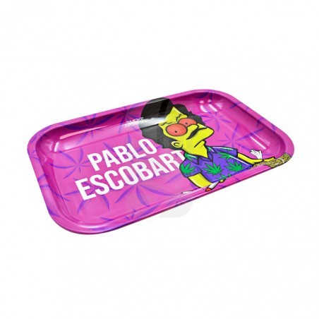 Bandeja Metálica para Liar - Plata o Plomo - Mediana 27,5 x 17,5 cm.