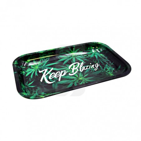 Vassoio Metallico per Rollare – Keep Blazing – Medio