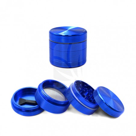 Grinder Ripple en Azul de 4 Partes en 40 mm