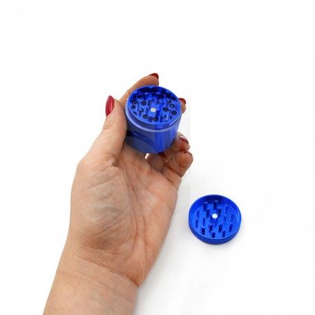 Grinder Ripple 4 Partes 40mm. Azul