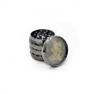 Black 4-Part Grinder ✨ BUY PARAPHERNALIA ONLINE