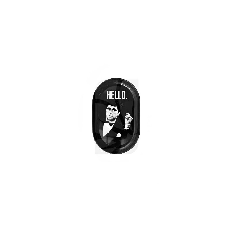 Bandeja de metal HELLO 13 x 8 cm. Bandeja de metal HELLO 13 x 8 cm.