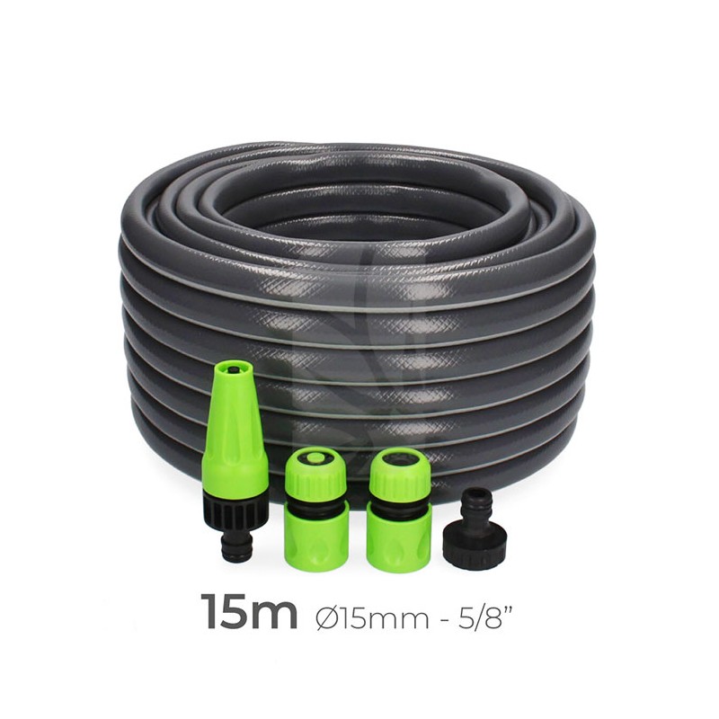 Kit Manguera Jardín PVC C/ Accesorios Kit Manguera Jardín PVC C/ Accesorios