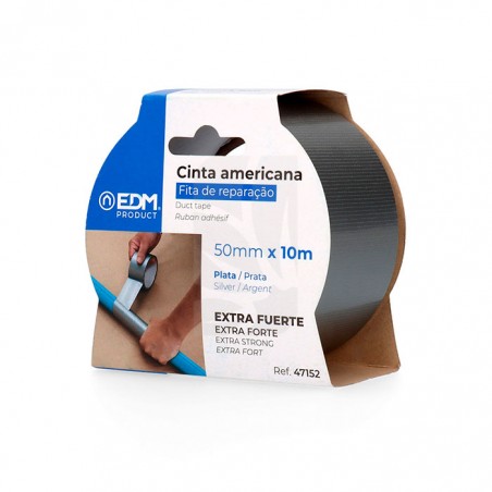 Cinta Multiuso Americana 10 m x 50 mm en Gris