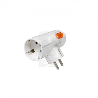 Clavija Triple 3 tomas con Interruptor